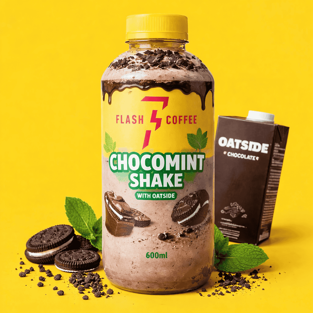 Chocomint Shake with Oatside 600ml Flash Coffee